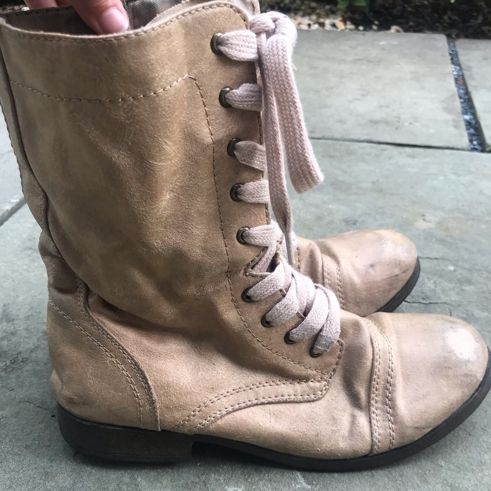 Tan fall boots